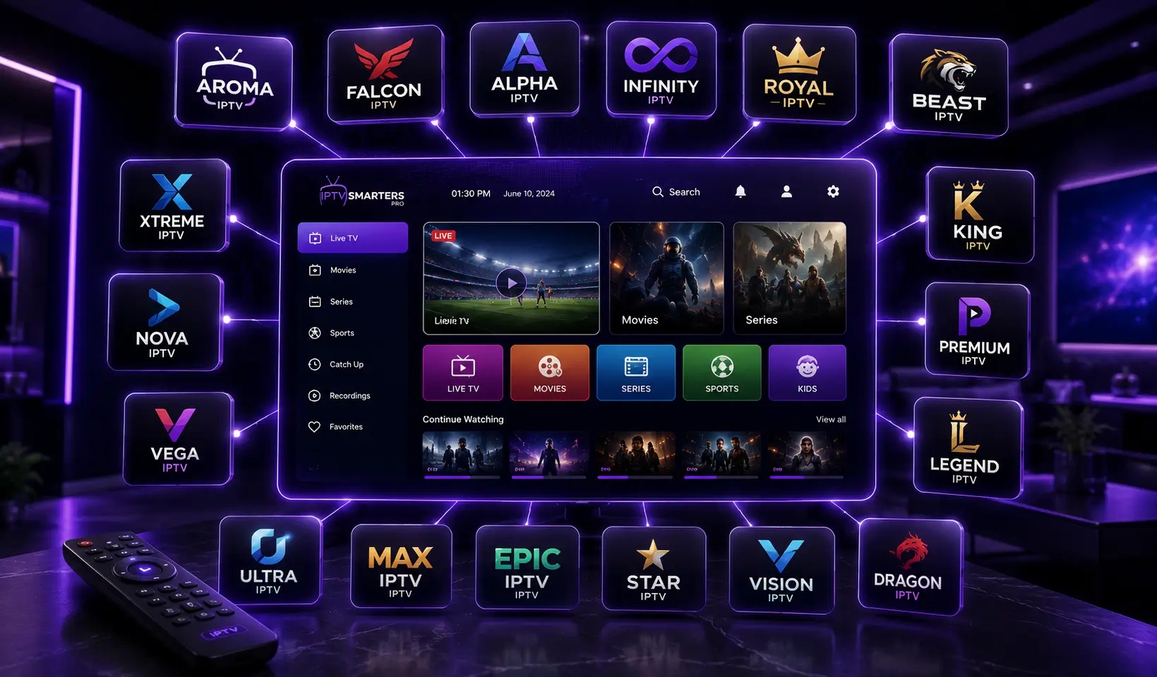 دعم لأشهر اشتراكات IPTV